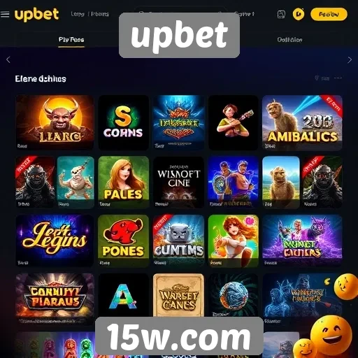 Variedade de jogos disponíveis na plataforma Upbet